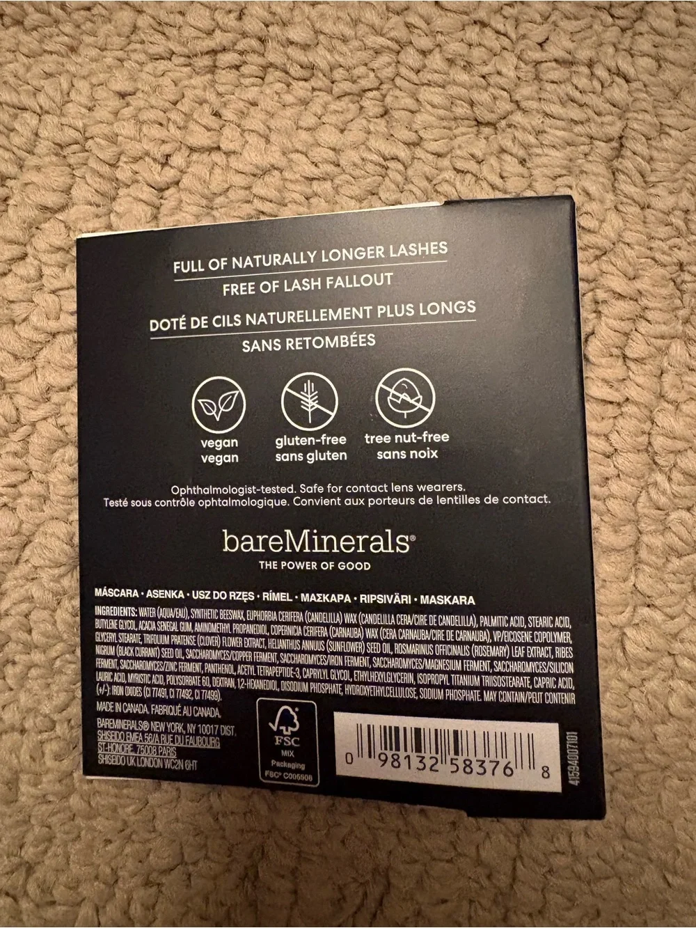 Bareminerals travel size mascara
